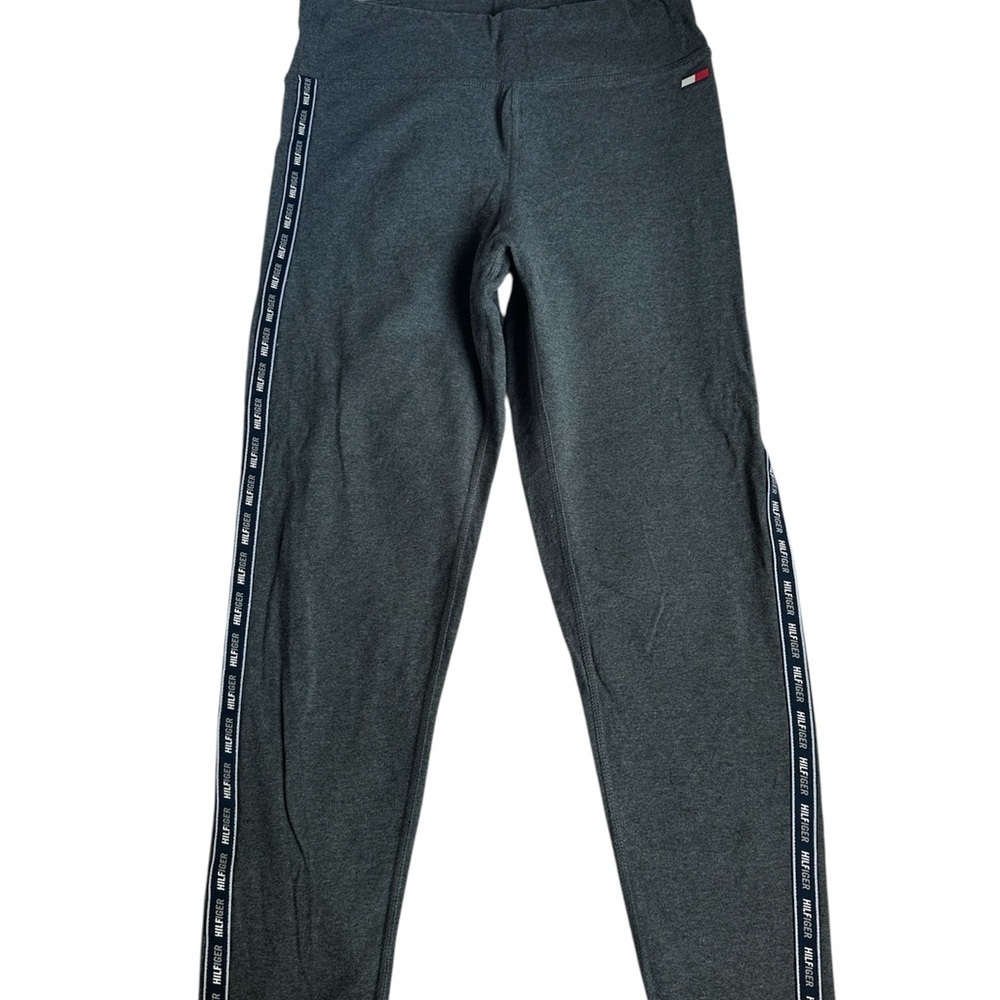 Tommy Hilfiger Kids Charcoal Leggings with Side Stripe
